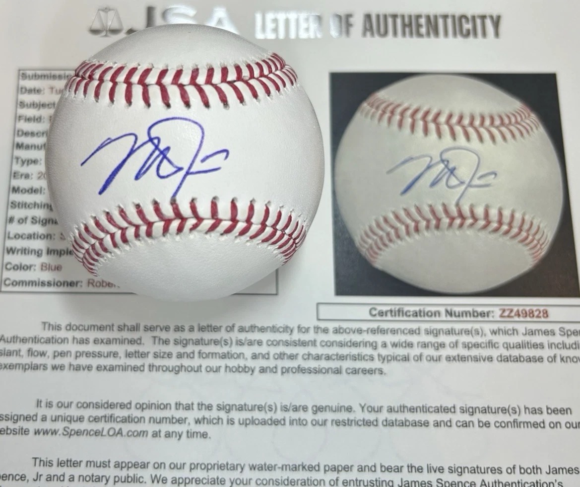 James Spence JSA Original Autographed Baseball MLB Balls for sale