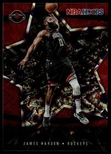 2020-21 Hoops #21 James Harden Lights Camera Action Purple Explosion