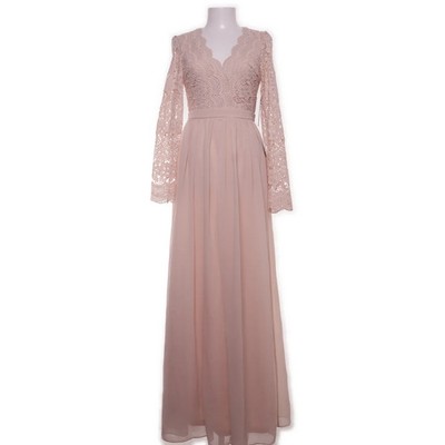 Lulus, Maxikleid, Größe: S, Beige, Polyester, Spitze, Damen #C3g