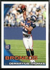 2010 Topps Rookie Card NFL #275 Demaryius Thomas RC. rookie card picture