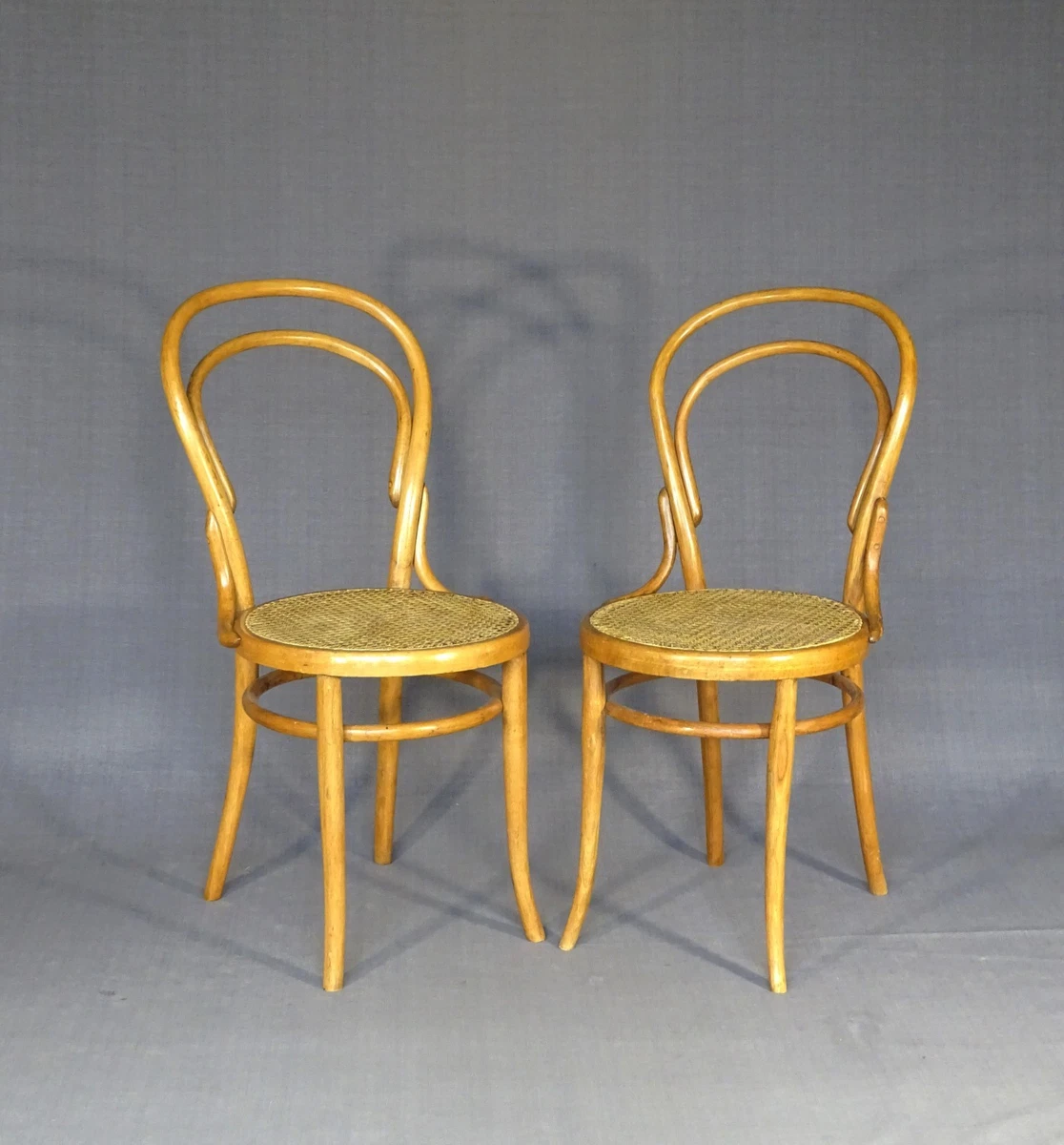 Lot De Chaises Cannées Merisier – Style Régence – Salle à Manger – 80cm Hauteur