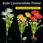 Solar Garden Light Lycorisra Flower StakeLamp Outdoor Yard Waterproof PatioDecor