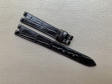 Black Genuine Leather Skin Watch Strap Band 10 11...17 18 19 20 21 22 23 24 26mm