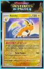Carte Pokémon Raichu 019/091 Reverse EV4.5 DESTINÉES DE PALDEA NEUF FR