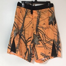 Mossy Oak Orange/Camo Swimming/Board Shorts 10in Inseam Men  s Size L