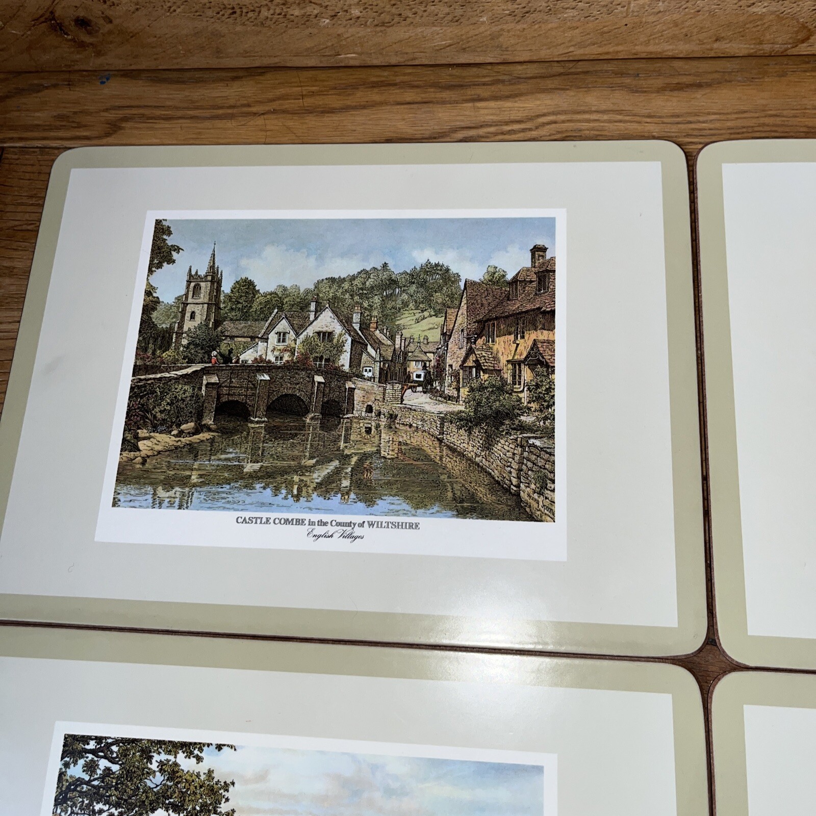 Pimpernel English Villages Set Of 6 Placemats Original Box Lovely