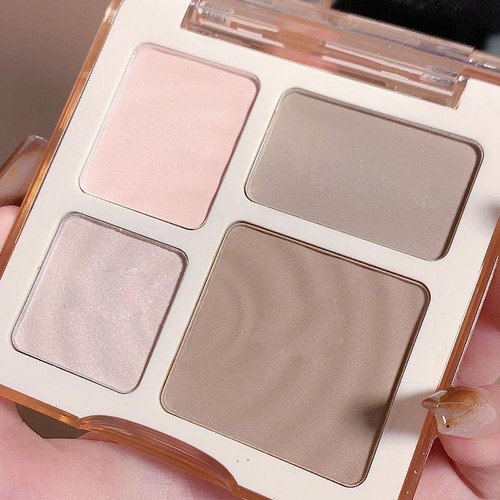 4Color AllinOne Blush Highlighter Disc for LongLasting Matte Finish and Lot T9 - Picture 8 of 16