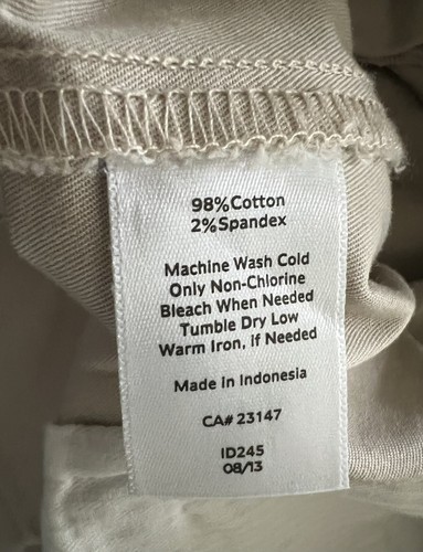 Talbots Signature 14 Crops Stretch Light Khaki - Picture 9 of 9