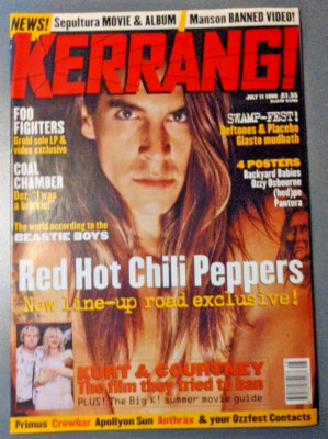 KERRANG! No 707 - Jul/98 - Red Hot Chilli Peppers New Line-Up Road Exclusive!