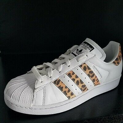 ADIDAS SUPERSTAR Shoes White Clamshell Cheetah Animal CQ2514 ... ADIDAS SUPERSTAR Shoes White Clamshell Cheetah Animal CQ2514 ...