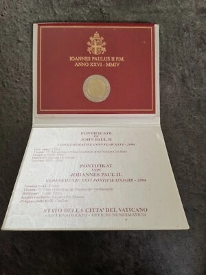 COFFRET 2 EURO COMMEMORATIVE VATIVAN 2004 / VATIKAN VATICANO EUROS - Photo 1/3