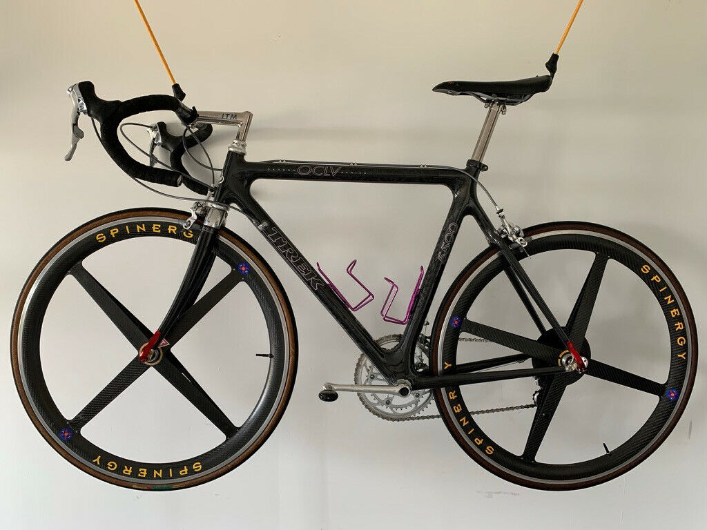 Trek 5500 carbon fiber road bike 54cm, Dura Ace & titanium Trek 5500 carbon fiber road bike 54cm, Dura Ace & titanium