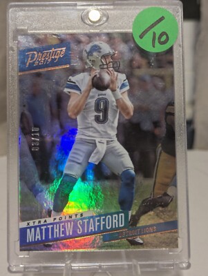 Matthew Staford サインカード　スタフォード Matthew Stafford Los Angeles Rams Autographed 2021 Panini Donruss
