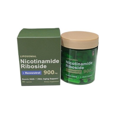 Nahrungsergänzungsmittel, Niacinamid Ribosid, Resveratrol, Anti Aging, 80 Kapseln Lot E2