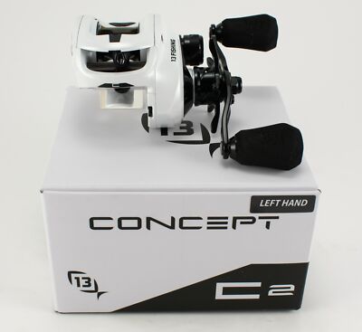 13 FISHING CONCEPT C GEN II C2-8.3LH 8.3:1 GEAR RATIO LEFT HAND BAITCAST REEL