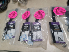 Lot of 4 Weaver Nylon Goat Lead 8" Loop Black