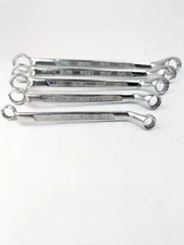 5pc GREAT NECK CHROME DEEP OFFSET DOUBLE BOX END WRENCH SET