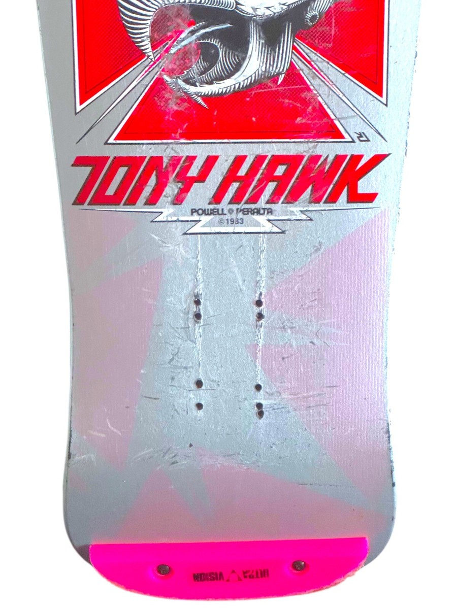 Vintage 1980's Powell Peralta Tony Hawk Skateboard Deck Bird Skull