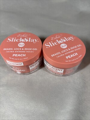 JANET COLLECTION ESHA LOC&TWIST EDGE GEL PEACH Lot Of 2 R2