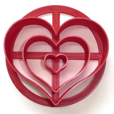 MINI SIZE HEART DESIGN CONCHA COOKIE CUTTER MEXICAN SWEET BREAD STAMP USA PR4889