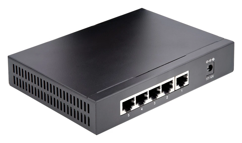 Startech.Com Switch di rete 5 porte Multi Unmanaged Black DS52000 2,5GBASE-T - Immagine 2 di 4