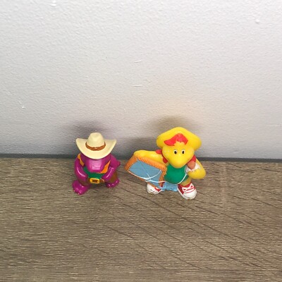 Vintage Barney Figures Toys Lot BJ Friends Figurines 90s Toys PVC