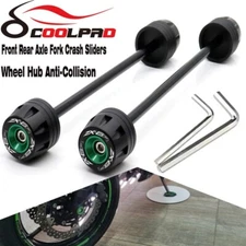 Front & Rear For Kawasaki Ninja ZX-6R ZX6R 636 Axle Fork Sliders Wheel Protector