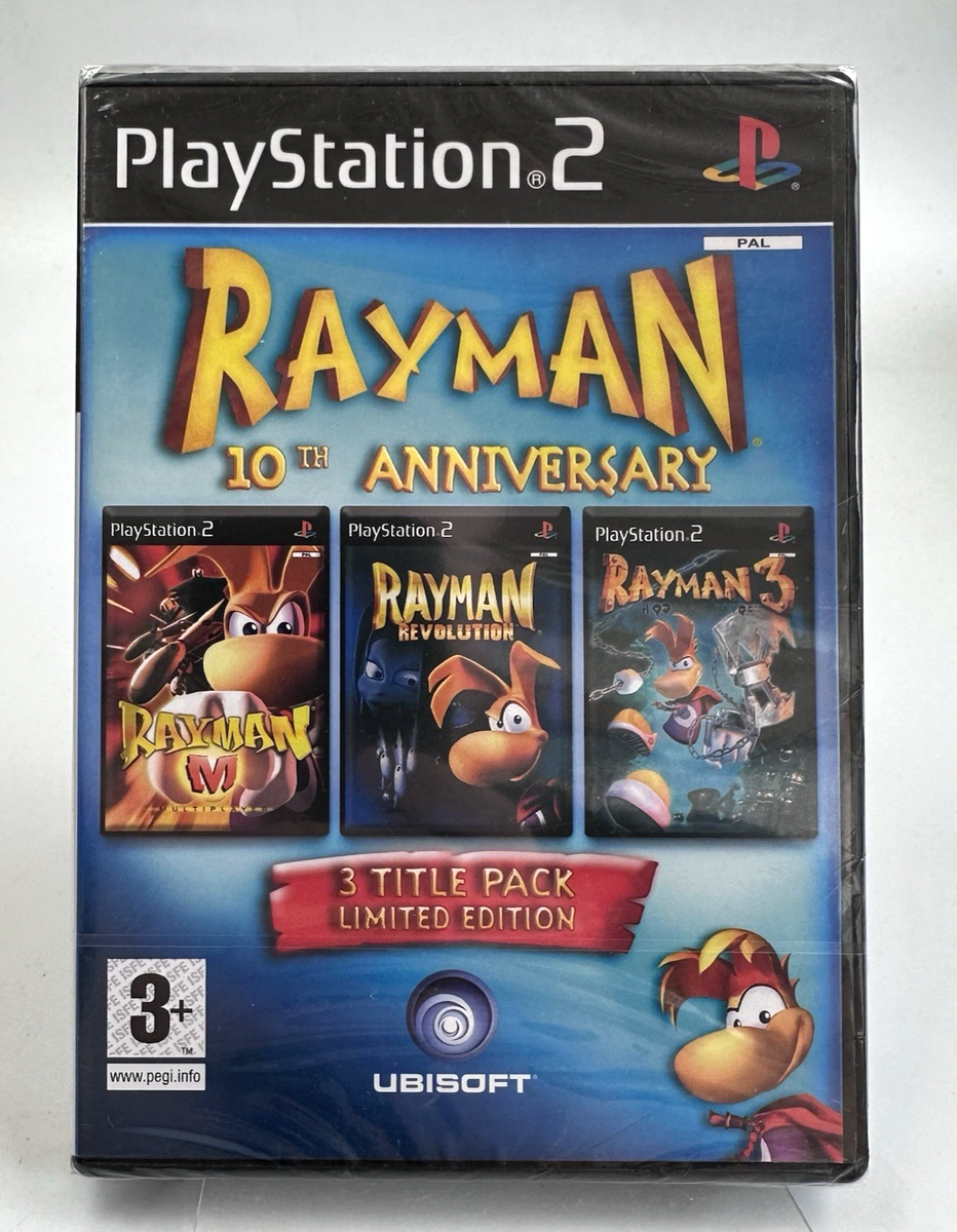 Rayman 10e anniversaire exclusive collection PS2 Playstation 2 pack 3