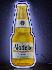 MODELO ESPECIAL / MODELO NEGRA DOUBLE SIDED LED BAR SIGN MAN CAVE GARAGE DECOR