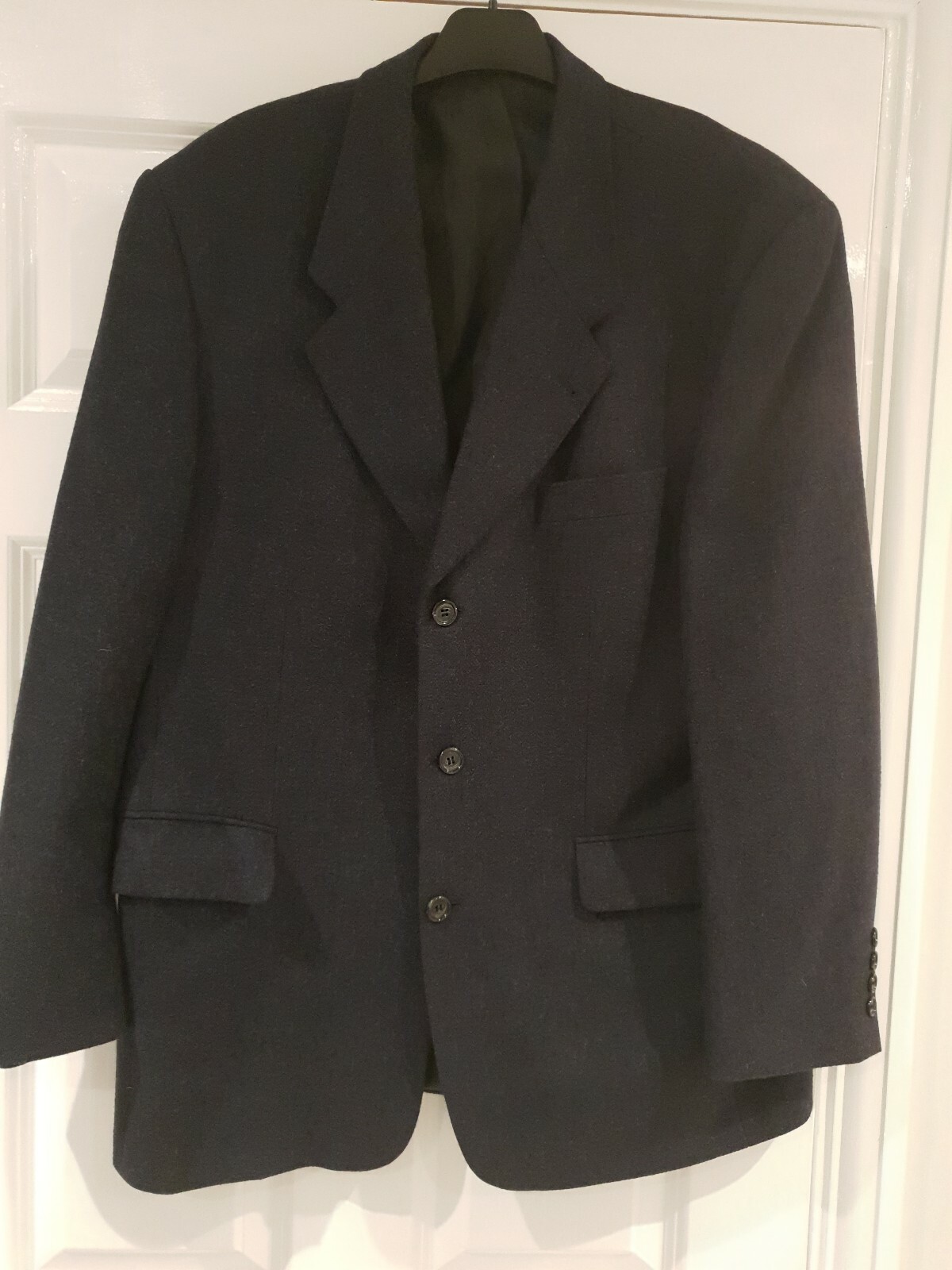 Mens Bogart Pure Wool Navy Men's Blazer Jacket in Excellent Condition  42 inch