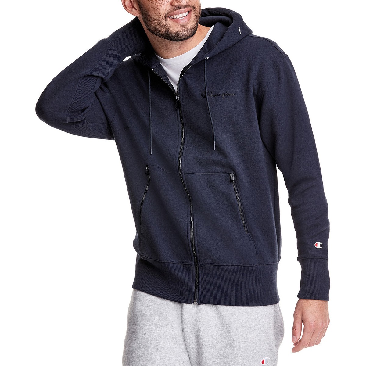 champion tech weave zip hoodie