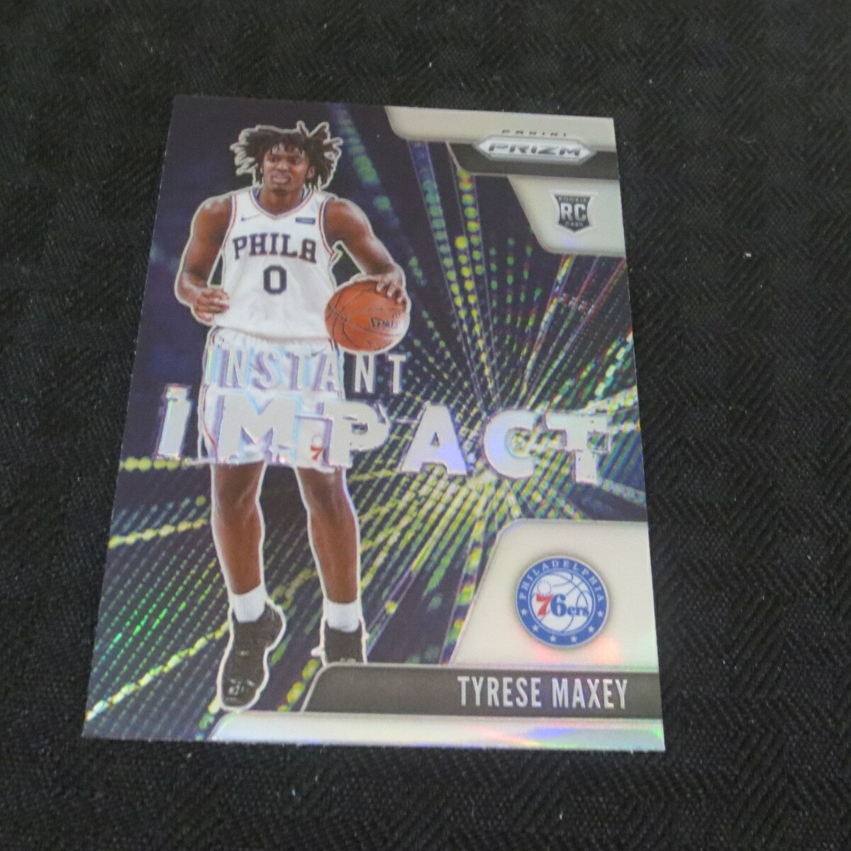 2020-21 Panini Prizm Tyrese Maxey Rookie Silver refractor