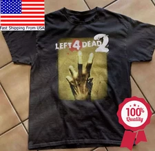 Left 4 Dead 2 Classic graphic black color Shirt unisex men women