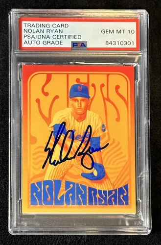 2020 Topps Project 2020 #236 NOLAN RYAN PSA Certified Auto - New York Mets - HOF