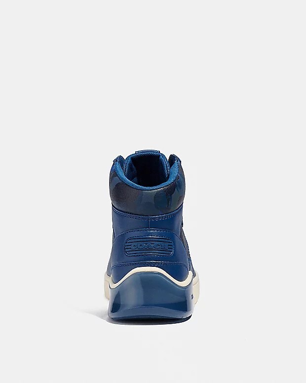 Coach Men\'s Blue City Soul Camouflage High Top Sneakers-9.5 Coach | Shoes | Coach Designer Shoes Camo Size 9 | Poshmark main image 2