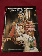 WolfSchmidt Genuine Vodka Spirit Of A Czar 1980 Print Ad - Great to Frame!