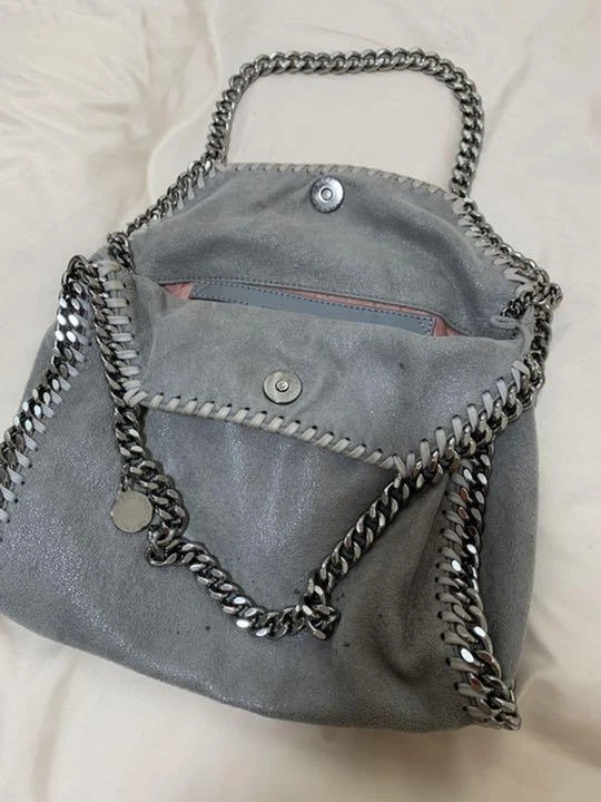 Women Grey Falabella Mini Tote Bag