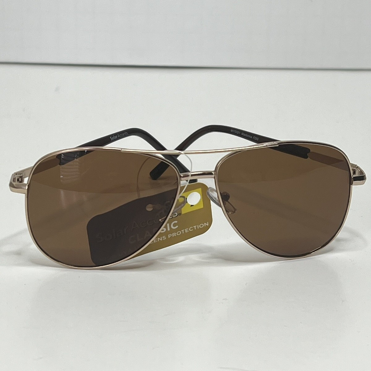 Bay Studio Unisex Sunglasses Aviator Brown New UVA-UVB  Protection New Autobio main image 3