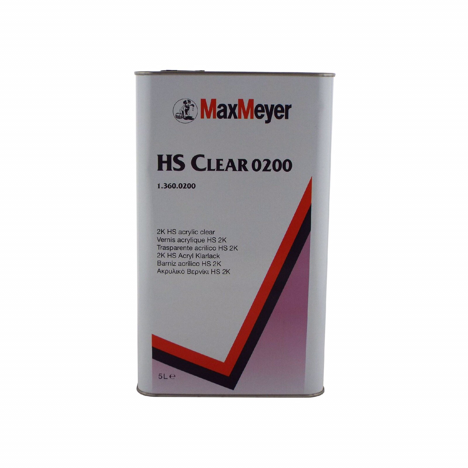 Max Meyer 0200 HS Lacquer 2K Clear Coat Lacquer & Hardener 7.5 Litre