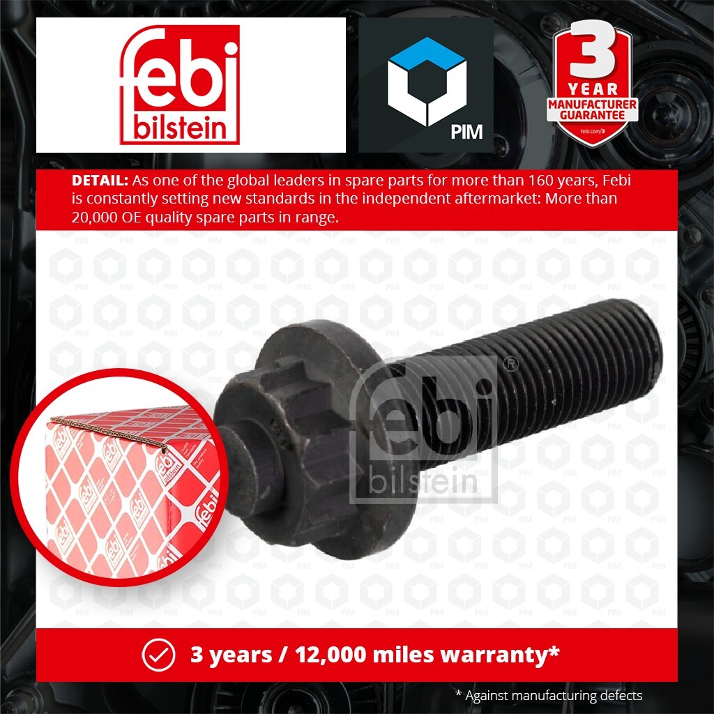 Crankshaft Pulley Bolt fits AUDI A4 B5 1.9D Front 95 to 01 N90304501 N90304503