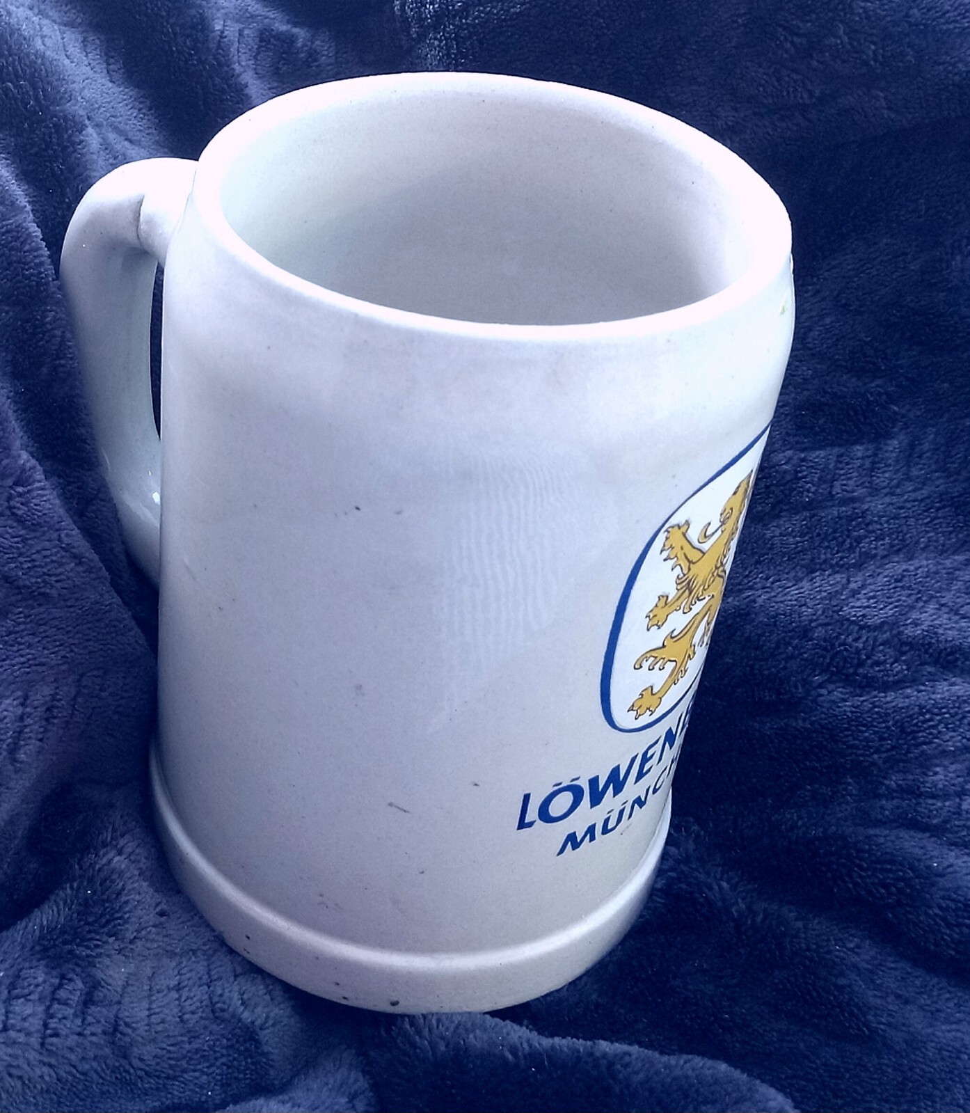 Lowenbrau Munchen Ceramic Beer Stein Certified Man Cave Drinking