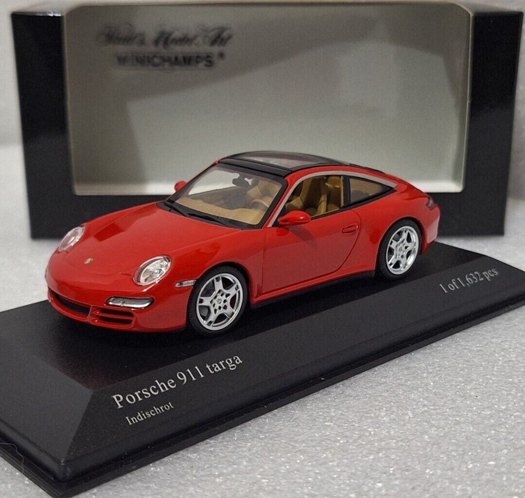 Porsche 911 (997) Targa 2006 Red 1:43 Minichamps 400066160 Porsche 911 (997) Targa 2006 Red 1:43 Minichamps 400066160