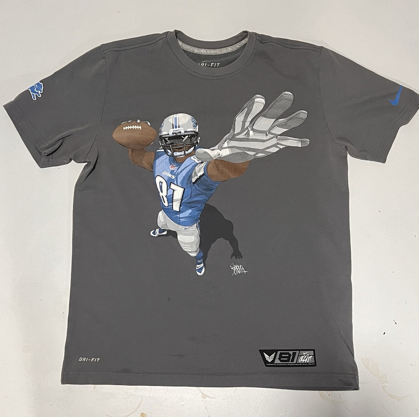 Vintage Megatron Calvin Johnson T Shirt Large Detroitâ¦ - Gem