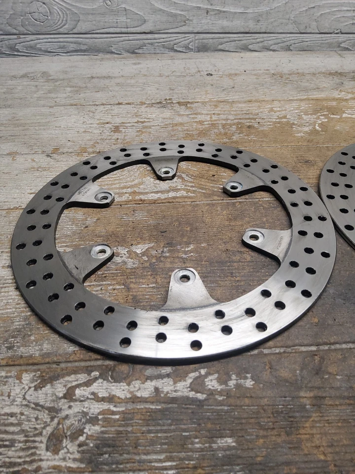 Juego de discos rotores de freno delanteros Yamaha VMAX 1200 VMX1200 1989 89 85-07  Foto 2 de 4