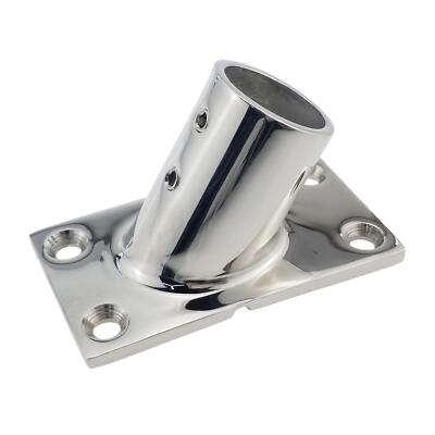 Heavy DudyBoat Hand Rail Fitting-60 Degree 7/8 inch Rectangular Base-Marine 3...