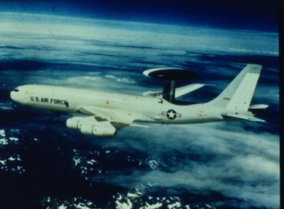 Boeing E3 Sentry In Flight 35 mm Color Slide #A10