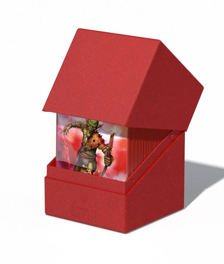 Return To Earth Boulder Deck Case 100+ Standard Size Red Ultimate Guard