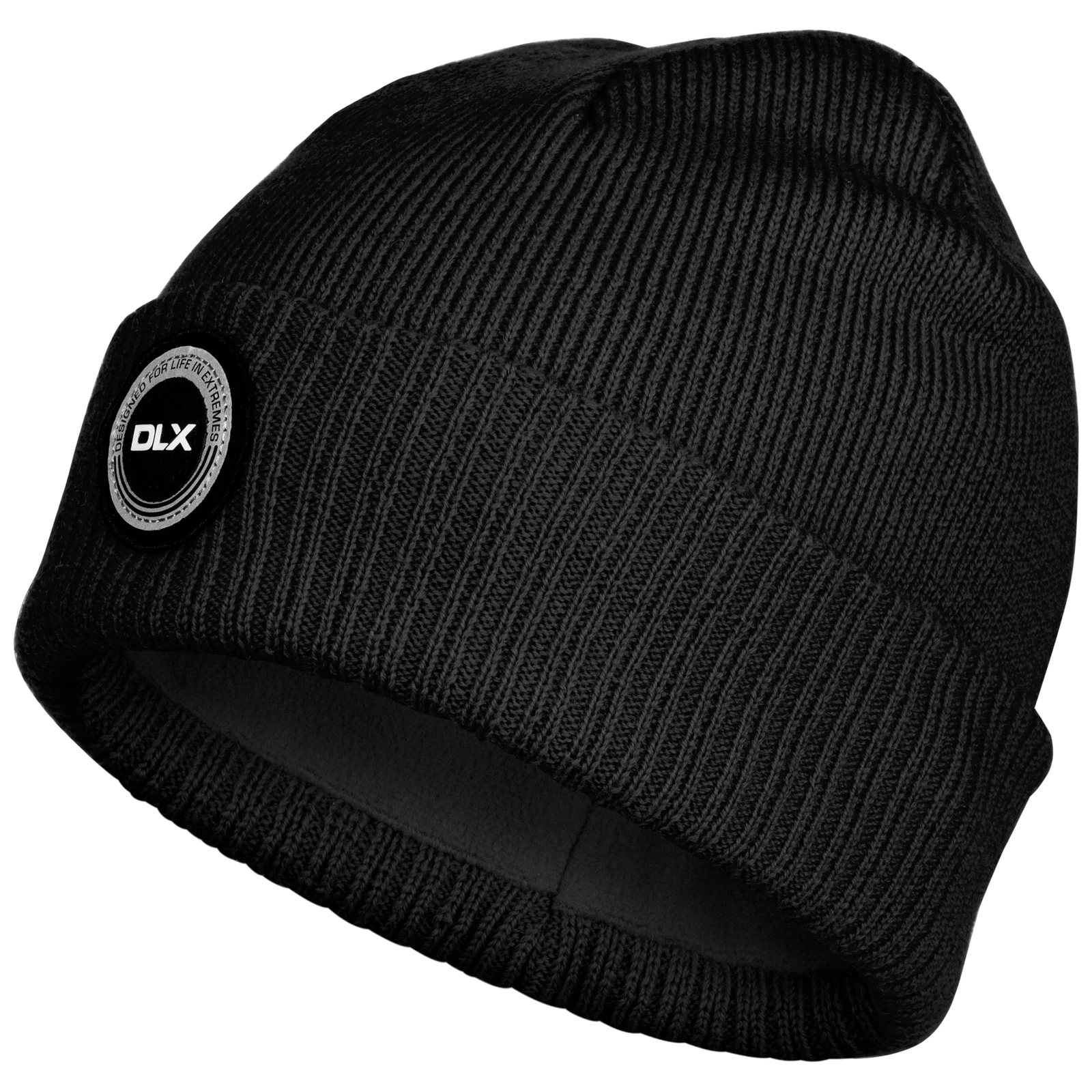 DLX Unisex Adult Beanie Hat Fleece Lined with Cuff Edge Enola