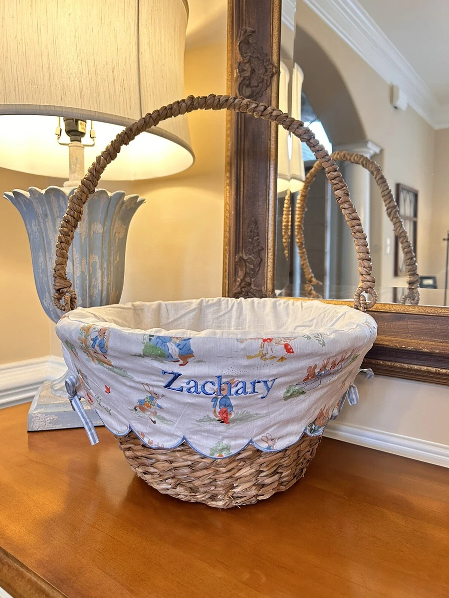 Pottery Barn Kids Peter Rabbit Scallop Easter Basket Liner Large