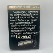 Vintage 1985 Geneva Video Head Cleaner VHS VCR Wet system instructions